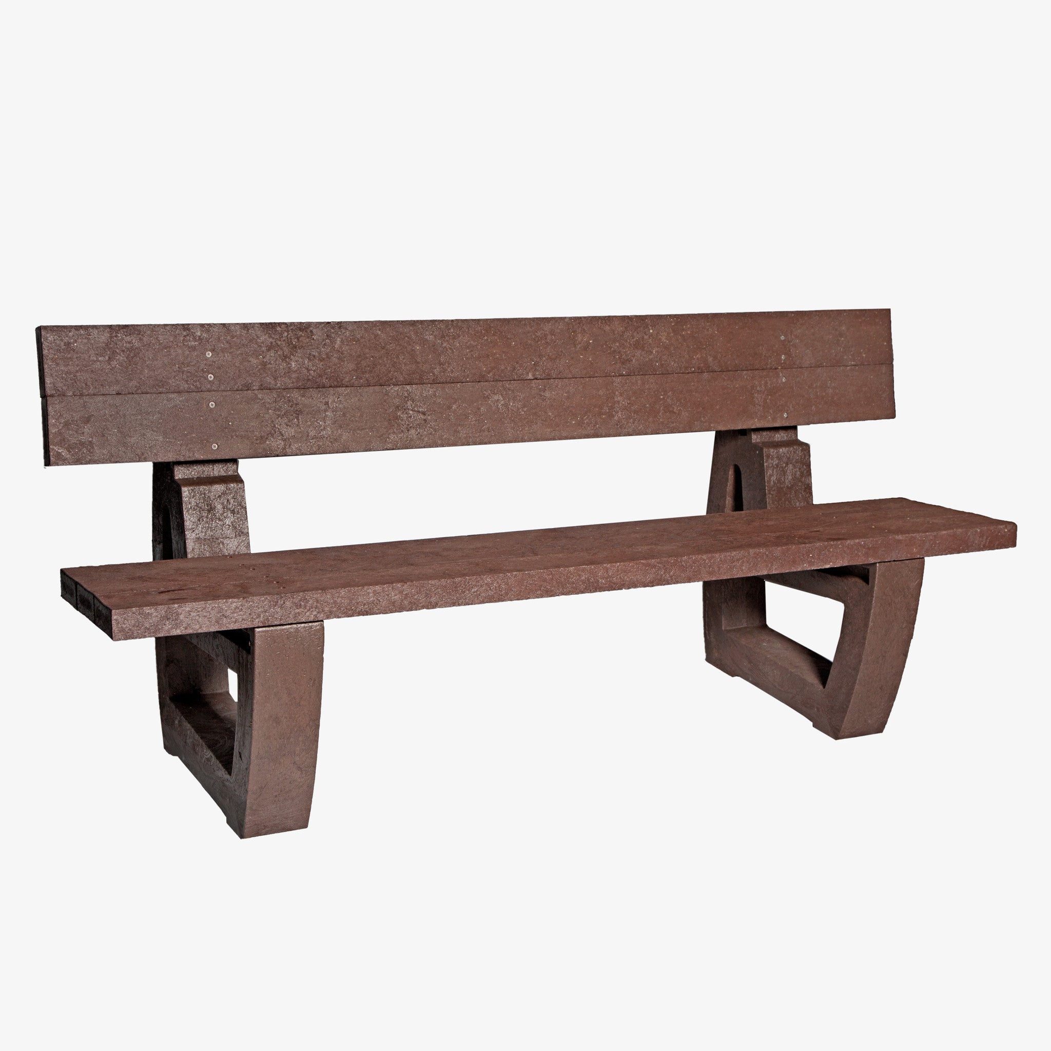 Manticore Lumber brown recycled plastic bench