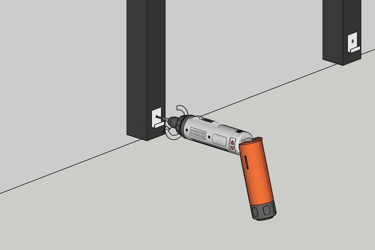 Installing starter clips for horizontal cladding